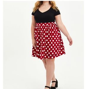 DISNEY MINNIE MOUSE POLKA DOT SKATER DRESS 1X